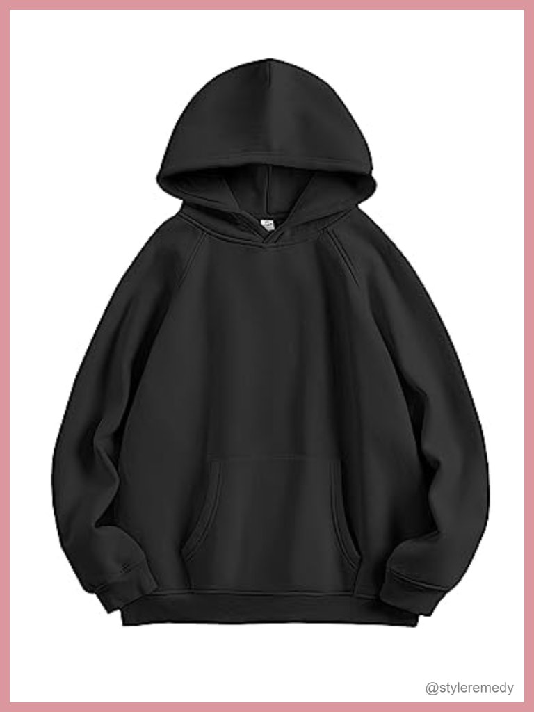 Oversized Fleece Hoodie Pullover Long Sleeve Casual Comfy Y2k Sweatshirt